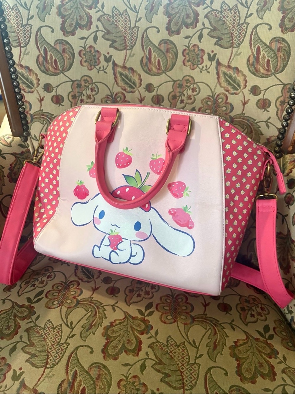 Loungefly Sanrio Cinnamoroll Strawberries Satchel Bag